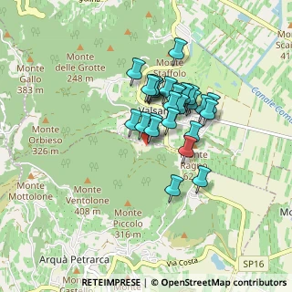 Mappa Via dei Castagni, 35032 Arquà Petrarca PD, Italia (0.61538)