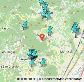 Mappa Via dei Castagni, 35032 Arquà Petrarca PD, Italia (2.24)