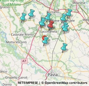 Mappa Via Binasco, 27010 Giussago PV, Italia (7.06462)