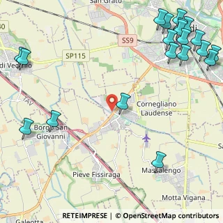 Mappa Cascina Sesmones, 26854 Cornegliano Laudense LO, Italia (3.416)