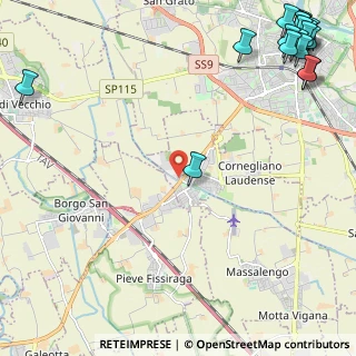 Mappa Cascina Sesmones, 26854 Cornegliano Laudense LO, Italia (3.834)