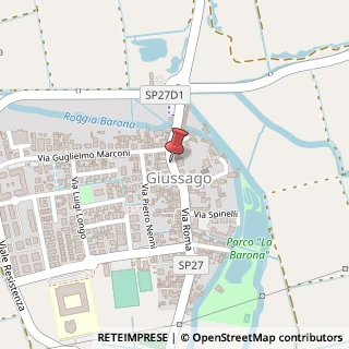 Mappa Via Roma, 250, 27010 Giussago, Pavia (Lombardia)