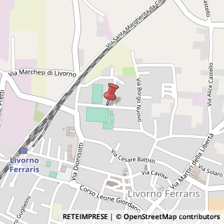 Mappa Via Vercelli Avv. G. B., 13046 Livorno Ferraris VC, Italia, 13046 Livorno Ferraris, Vercelli (Piemonte)