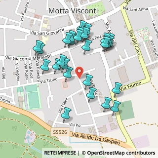 Mappa Via Don Giovanni Minzoni, 20086 Motta Visconti MI, Italia (0.23214)