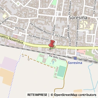 Mappa Via IV Novembre, 12/b, 26015 Soresina, Cremona (Lombardia)