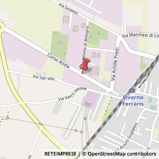 Mappa Corso aosta 24, 13046 Livorno Ferraris, Vercelli (Piemonte)