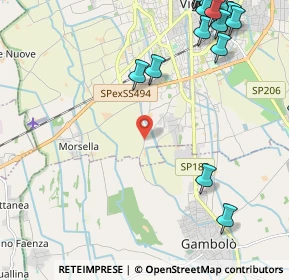 Mappa VIA FOGLIANO INF., 27029 Vigevano PV, Italia (3.288)