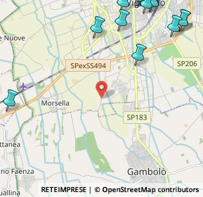 Mappa VIA FOGLIANO INF., 27029 Vigevano PV, Italia (3.5595)