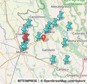 Mappa VIA FOGLIANO INF., 27029 Vigevano PV, Italia (7.166)