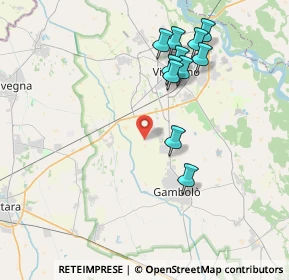 Mappa VIA FOGLIANO INF., 27029 Vigevano PV, Italia (3.84909)