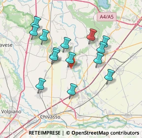 Mappa Via I° Maggio, 10035 Mazzè TO, Italia (6.72429)