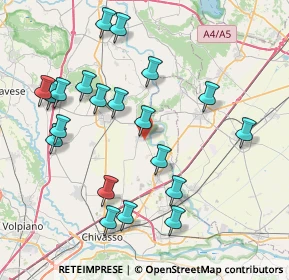 Mappa Via I° Maggio, 10035 Mazzè TO, Italia (8.4975)