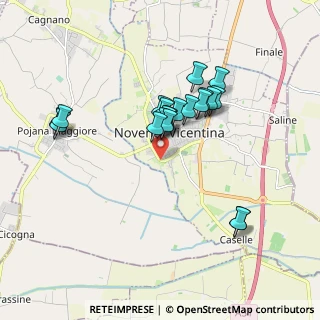Mappa Via Bersaglieri, 36025 Noventa Vicentina VI, Italia (1.571)