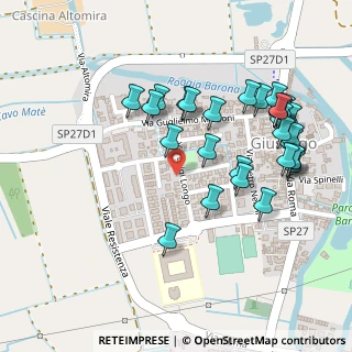 Mappa Via Pitagora, 27010 Giussago PV, Italia (0.26036)