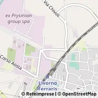 Kaart Livorno Ferraris