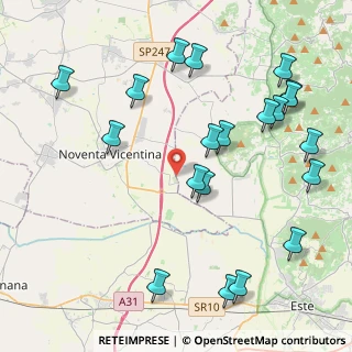 Mappa Via Padovana, 36025 Noventa Vicentina VI, Italia (4.9845)