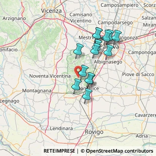 Mappa Via Monticelli, 35032 Arquà Petrarca PD, Italia (12.295)