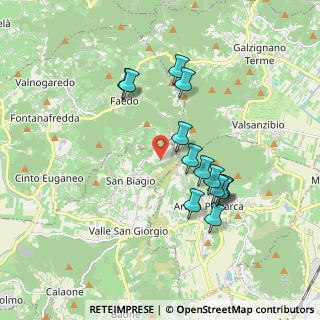 Mappa Via Monticelli, 35032 Arquà Petrarca PD, Italia (1.69357)