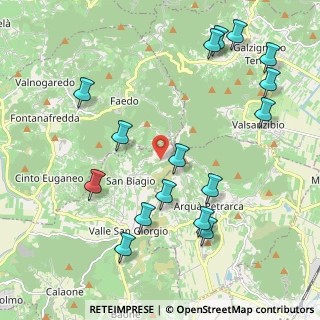 Mappa Via Monticelli, 35032 Arquà Petrarca PD, Italia (2.435)