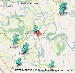 Mappa Via Suore di Maria Bambina, 26824 Cavenago D'adda LO, Italia (2.89308)