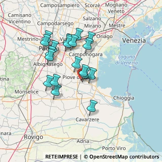 Mappa Via Martiri della Mafia, 35028 Piove di Sacco PD, Italia (12.802)