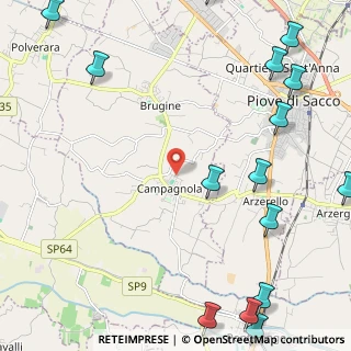 Mappa Via Don Bosco, 35020 Brugine PD, Italia (3.50938)