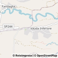 Mapa Vauda Canavese