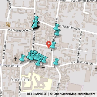 Mappa Via Don Bosco, 26015 Soresina CR, Italia (0.1)