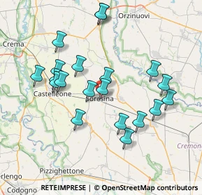Mappa Via Don Bosco, 26015 Soresina CR, Italia (7.3245)