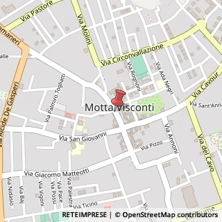 Mappa Via Gigi Borgomaneri, 61, 20086 Motta Visconti, Milano (Lombardia)