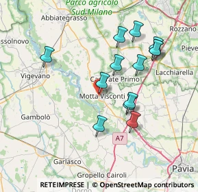 Mappa Via S. Cassiano, 20086 Motta Visconti MI, Italia (7.14615)