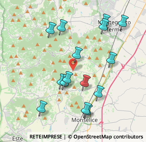 Mappa Via Meneghelli, 35030 Galzignano Terme PD, Italia (3.96867)