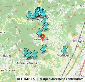 Mappa Via Meneghelli, 35030 Galzignano Terme PD, Italia (1.954)