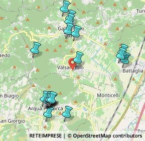 Mappa Via Meneghelli, 35030 Galzignano Terme PD, Italia (2.3155)