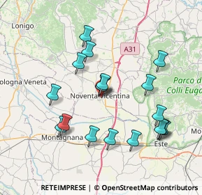 Mappa Via C. Battisti, 36025 Noventa Vicentina VI, Italia (7.25)