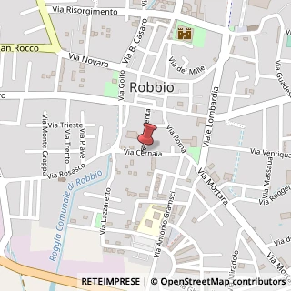 Mappa Via Cernaia,  35, 27038 Robbio, Pavia (Lombardia)