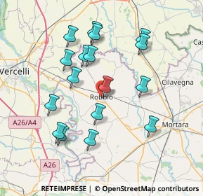 Mappa Via Cernaia, 27038 Robbio PV, Italia (7.27235)