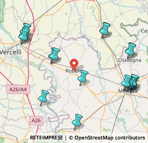 Mappa Via Cernaia, 27038 Robbio PV, Italia (10.622)