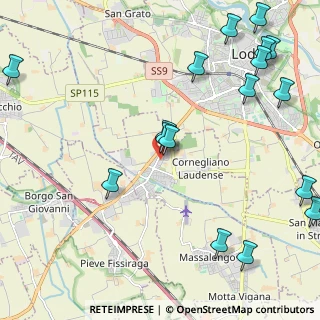 Mappa Via Lombardia, 26854 Cornegliano Laudense LO, Italia (2.87824)
