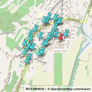 Mappa Via Europa, 35034 Lozzo Atestino PD, Italia (0.20357)