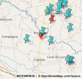 Mappa Via Circonvallazione, 26020 Bordolano CR, Italia (2.6955)