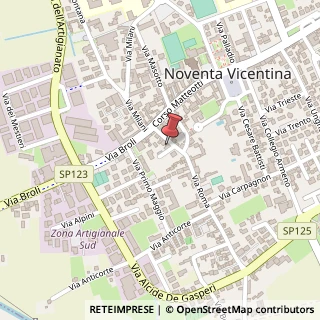 Mappa Via Roma, 36, 36025 Noventa Vicentina, Vicenza (Veneto)