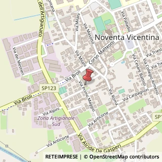 Mappa Via I Maggio, 11, 36025 Noventa Vicentina, Vicenza (Veneto)
