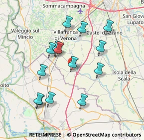 Mappa Via Dossetto, 37060 Pradelle VR, Italia (7.265)