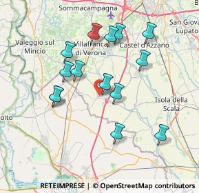 Mappa Via Dossetto, 37060 Pradelle VR, Italia (7.01929)