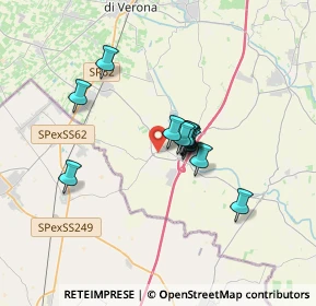 Mappa Via Dossetto, 37060 Pradelle VR, Italia (2.41833)