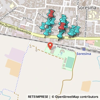 Mappa Via dello Stadio, 26015 Soresina CR, Italia (0.23929)