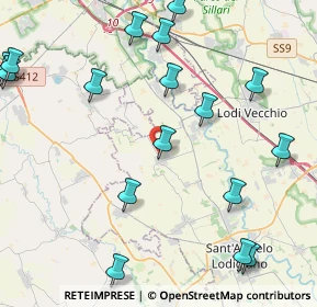 Mappa Via Giovanni Falcone, 26853 Caselle Lurani LO, Italia (5.7915)