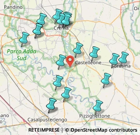 Mappa Via Roma, 26010 Montodine CR, Italia (8.826)