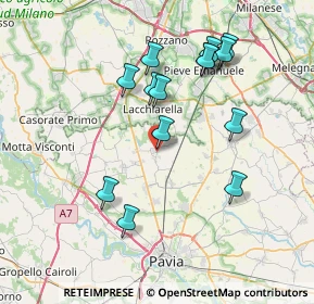 Mappa Via Roma, 27010 Giussago PV, Italia (7.38643)